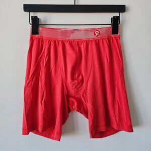 2 x NIB LULULEMON HHHT Heathered Red Always In Motion Boxer Mesh Modal 7" Medium
